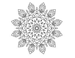 mandala ontwerp, mandala ontwerp voor kleur bladzijde vector