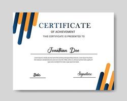 professioneel certificaat sjabloon, hogeschool, diploma certificaat sjabloon vector