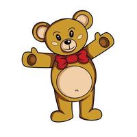 teddybeer illustratie vector