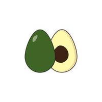 avocado icoon vector