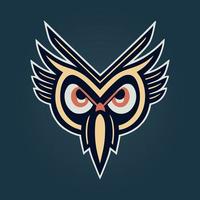 vogel, adelaar valk logo voor sport- team mascotte embleem. vector