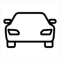 auto pictogram, minimaal lijn icoon vervoer illustratie. vector