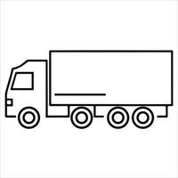 pictogram van vrachtauto vector