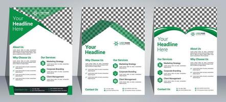 corporate flyer ontwerpsjabloon vector