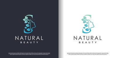 natuur schoonheid logo sjabloon met brief s concept premie vector