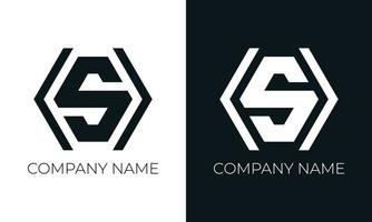 eerste brief s logo vector ontwerp sjabloon. creatief modern modieus s typografie en zwart kleuren.