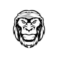 hoofd aap illustratie ontwerp vector