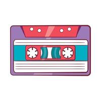 cassette plakband icoon, tekenfilm stijl vector