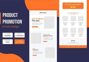 bedrijf producten Promotie e-mail nieuwsbrief sjabloon ontwerp vector