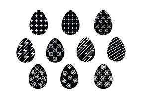 Gratis Easter Eggs silhouet vector