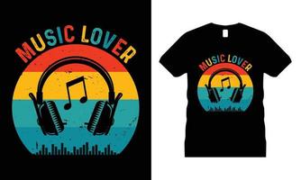 muziek- motiverende t-shirt ontwerp vector