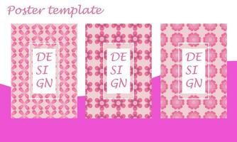 poster patroon bloem sjabloon mooi zo voor website, ontwerp, behang, achtergrond, sociaal media inhoud, afdrukken, mockup vector