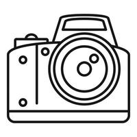 professioneel camera icoon, schets stijl vector