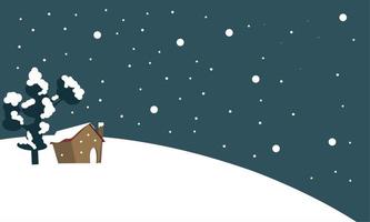 winter illustratie, winter landschap voor uw ontwerp vector