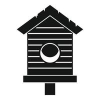 oud vogel huis icoon, gemakkelijk stijl vector