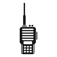 walkie talkie icoon, gemakkelijk stijl vector