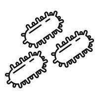 infectie virus icoon, schets stijl vector