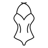 bikini zwempak icoon, schets stijl vector