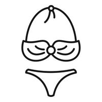 sport zwempak icoon, schets stijl vector
