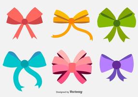 Vector Hair Bows vlakke pictogrammen