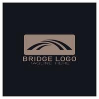 brug logo vector pictogram illustratie ontwerpsjabloon