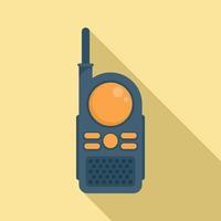 speelgoed- walkie talkie icoon, vlak stijl vector