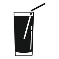 bar drinken glas icoon, gemakkelijk stijl vector