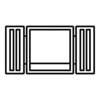 Open lading houder icoon, schets stijl vector