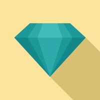 rots diamant icoon, vlak stijl vector