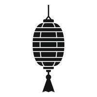 bruiloft Chinese lantaarn icoon, gemakkelijk stijl vector