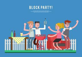 Block Party Vector Illustratie