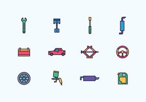 Pak van Automobile Repair Icons vector