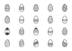 Minimal Easter Eggs Vectors