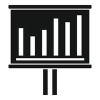 diagram tabel kantoor banier icoon, gemakkelijk stijl vector