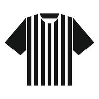 voetbal scheidsrechter t-shirt icoon, gemakkelijk stijl vector