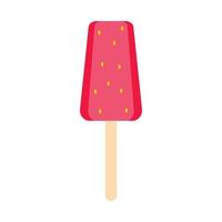 fruit ijs lolly icoon, vlak stijl vector