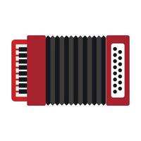 accordeon icoon, vlak stijl vector