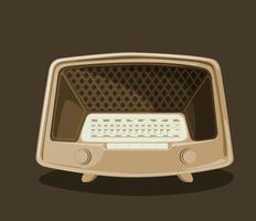 retro radio vector