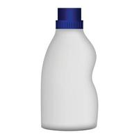 plastic fles schoonmaakster model, realistisch stijl vector