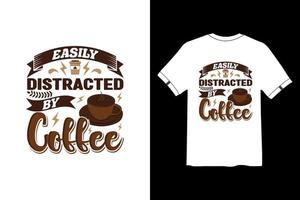 koffie gezegde en citaat, grappig koffie t-shirt ontwerp vector