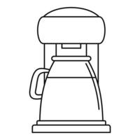 klassiek koffie machine icoon, schets stijl vector