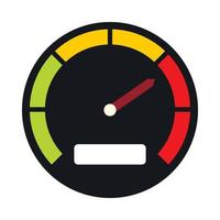 snelheidsmeter icoon in vlak stijl vector