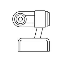 webcam icoon in schets stijl vector