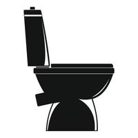 huis toilet icoon, gemakkelijk stijl vector