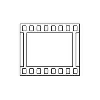 film strip icoon in schets stijl vector