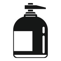 dispenser zeep icoon, gemakkelijk stijl vector