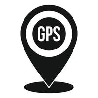 GPS gids punt icoon, gemakkelijk stijl vector