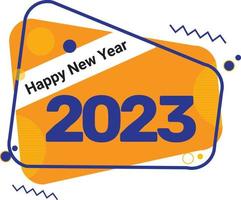 gelukkig nieuw jaar 2023 viering vector