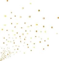 felicitatie- achtergrond met goud confetti . vector illustratie