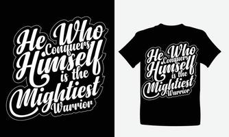 motiverende t-shirt ontwerp of typografie ontwerp vector